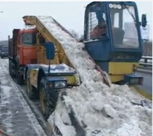 俄羅斯新型除雪車