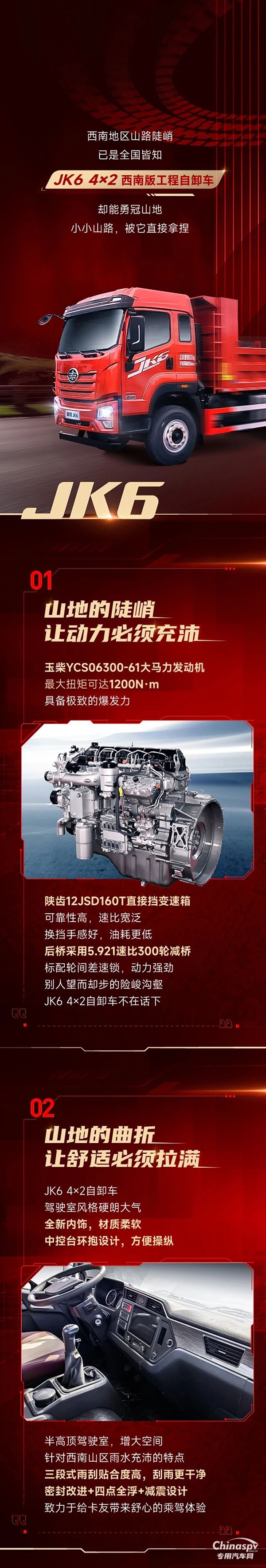 解放青汽JK6 4×2自卸車出馬，小小山路，拿捏～ ?