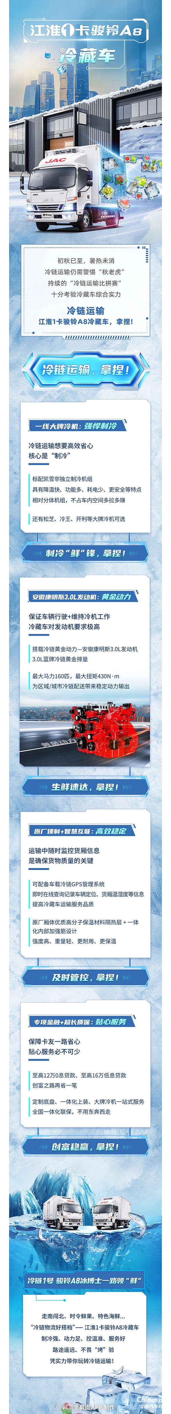 “冷鏈運輸，拿捏”！冷鏈1號·駿鈴A8冰博士一路領(lǐng)“鮮”