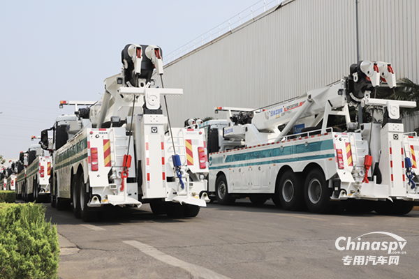 交通應急，救援保暢！徐工清障車批量發(fā)車奔赴廣東