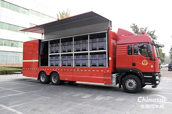 強化后勤保障 森源鴻馬戰(zhàn)勤保障車輛發(fā)往遼寧