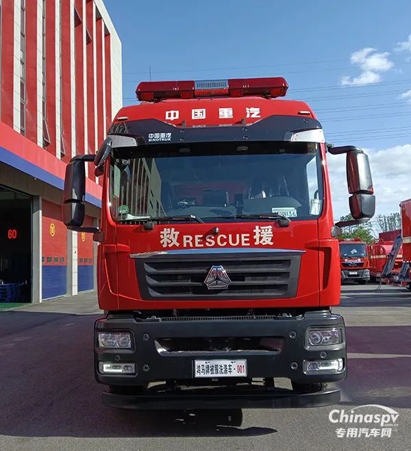 這輛消防車不一般：森源鴻馬被服洗滌車在江蘇列裝